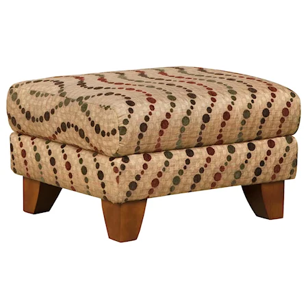 Casual Styled Accent Ottoman for Multi-Purpose Living Room Comfort